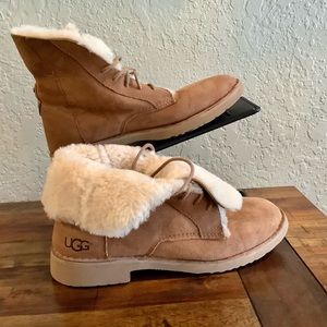 UGG Quincy Sheepskin LaceUp Booties